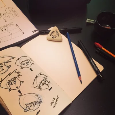 Cartonning when kids sleep