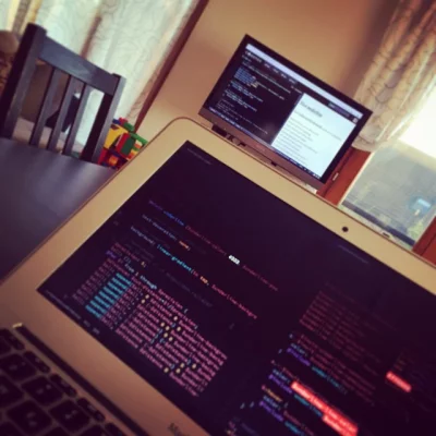 Coding at home on TV