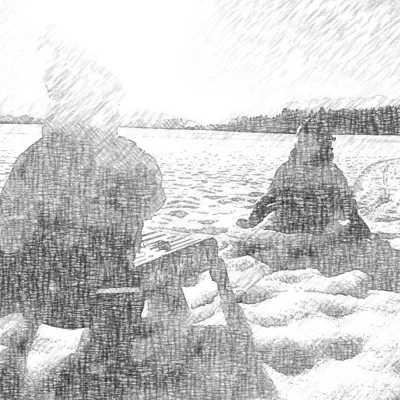 Première sortie en luge ❄️⛄️