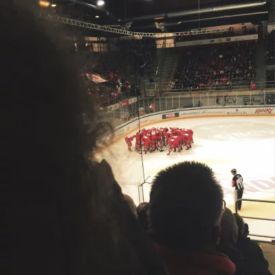 First @lausannehc_officiel game with my little gir