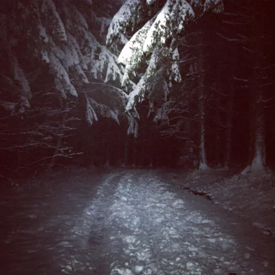 #strava #run #snow #night