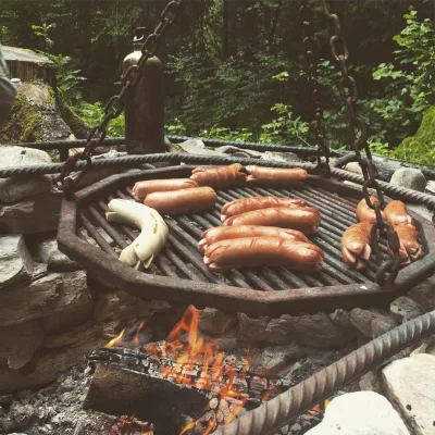 Real life 🌲🌲🌲🔥🌭❤️🌲🌲🌲 #cervelas #forest #fire #gril