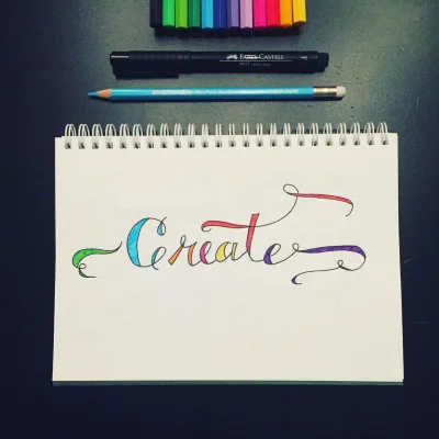 Create #lettering #caligraphy
