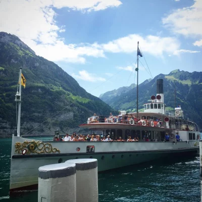 À bord du #DSUri @vierwaldstaetterseelakelucerne